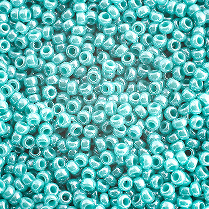 Miyuki Seed Bead 15/0 Turquoise Green Opaque Luster, 0435V