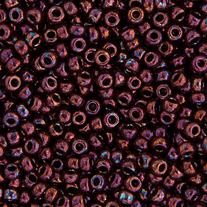 Miyuki Seed Bead 15/0 Raspberry Opaque Metallic, 0460V