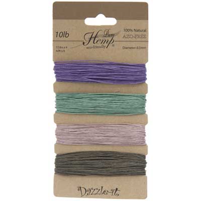 Hemp 100% Natural 0.5mm Vintage Colours, 06