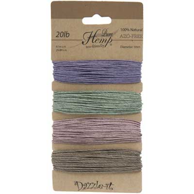 Hemp 100% Natural 1mm Vintage Colours, 06