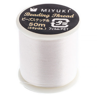 Miyuki Nylon Beading Thread B White (50m)