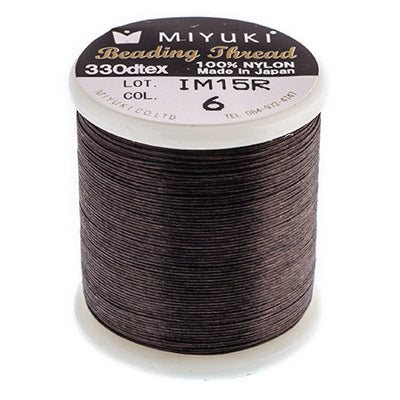 Miyuki Nylon Beading Thread B (50m) Silver / 330dtex