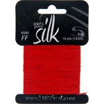 Dazzle-It Silk Bead Thread FF Red 16yds