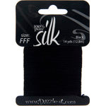 Dazzle-It Silk Bead Thread FFF Black 14yds