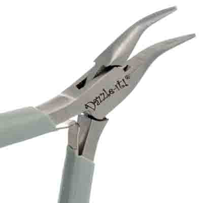 Dazzle-It Classic Slim 4.75in Bent Nose Pliers