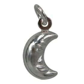 Sterling Silver moon shape charm