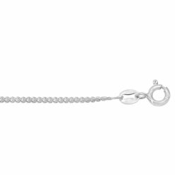 Sterling silver 1.7mm curb chain, C050