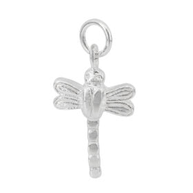 Sterling silver dragonfly charm