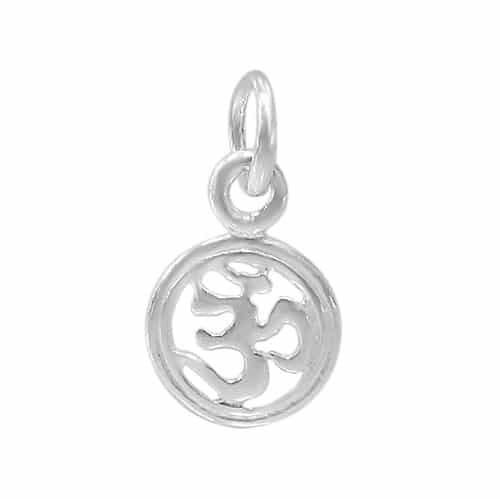 Sterling Silver OM Charm