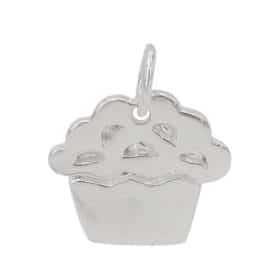 Sterling silver cupcake charm