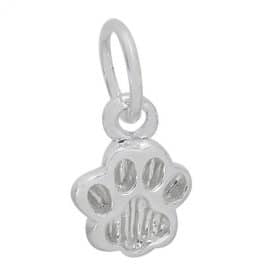 Sterling Silver dog paw charm