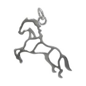 Sterling Silver flat horse charm