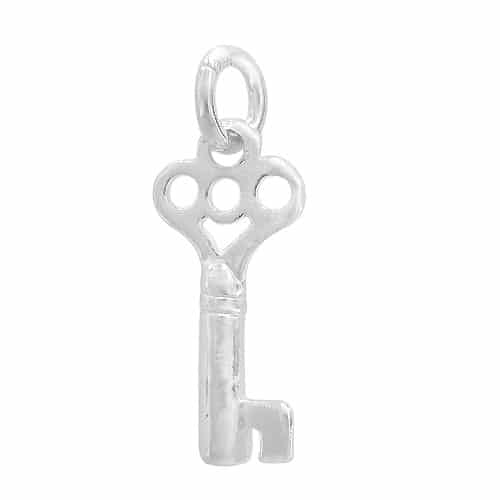 Sterling Silver smooth key charm