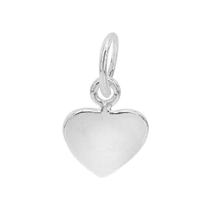 Sterling Silver Flat Heart Charm