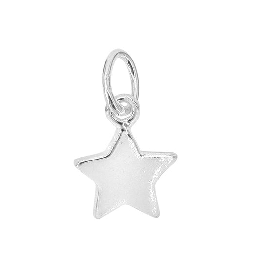 Sterling Silver Flat Star Charm