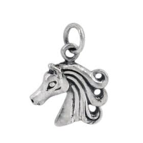 Sterling silver horse head charm