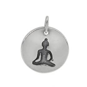 Sterling silver charm disc