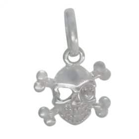 Sterling Silver smooth skull charm