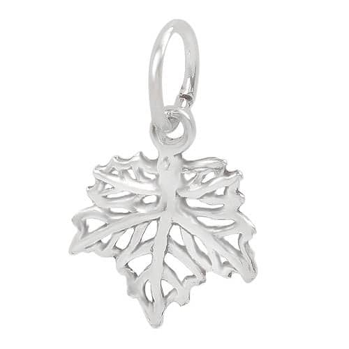 Sterling Silver Maple Leaf Charm