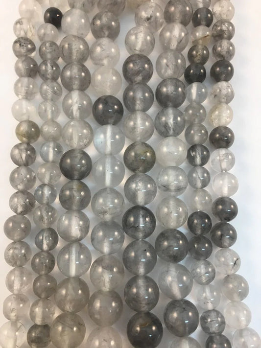 Clouded Quartz Natural Stone Beads