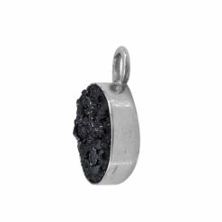 Sterling silver Stone Charm With druzy agate