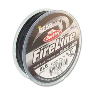 8 LB Fireline Black .007 IN/.17MM DIA 50 YRD