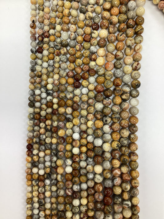 Crazy Lace Agate Natural Stone Beads