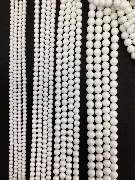 White Stone Natural Stone Beads