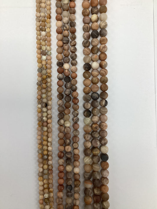 Matte Sun Stone Natural Stone beads