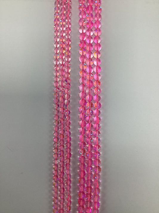 Pink Moonlight Quartz Natural Stone Beads