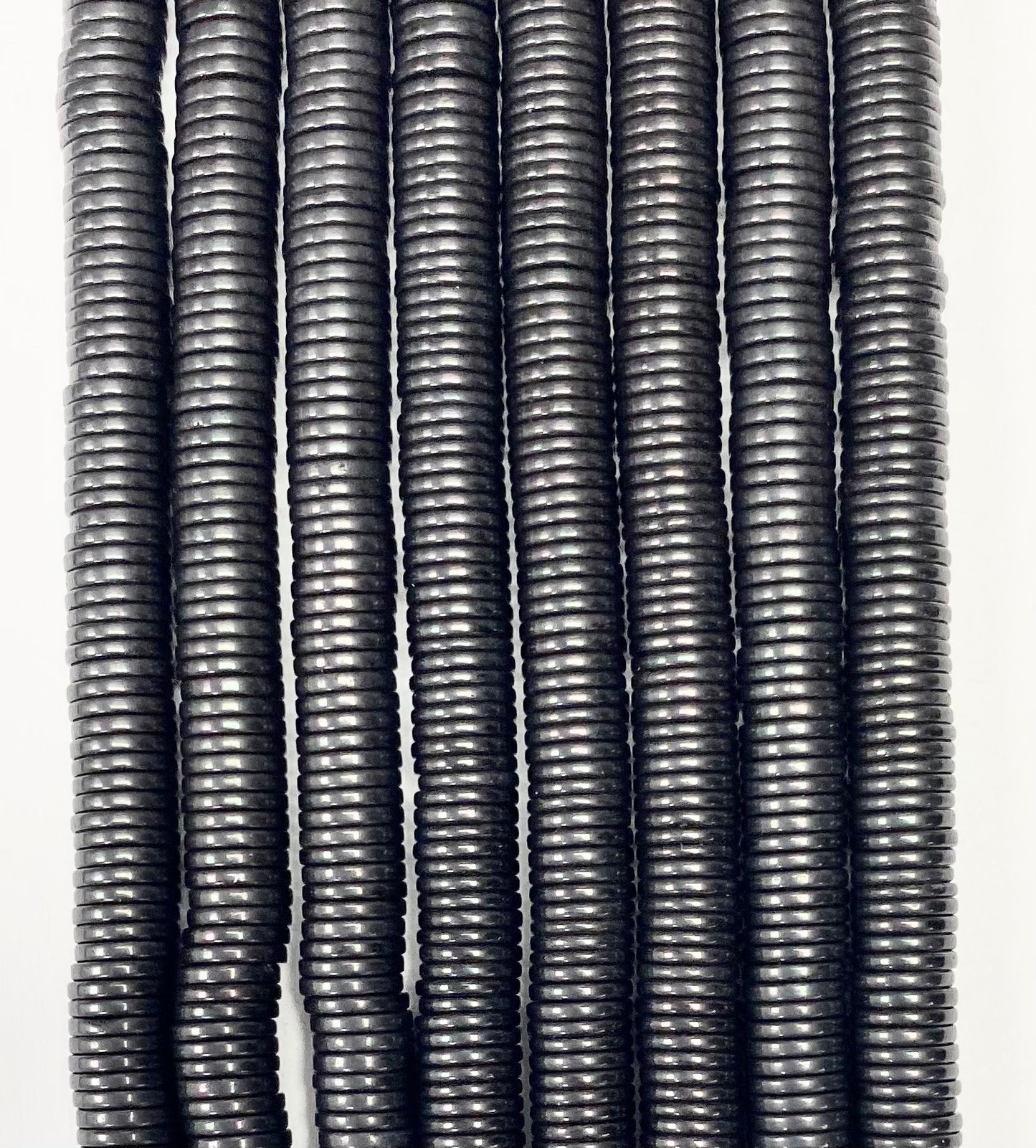 Hematite Heishi Bead Strands 8mm