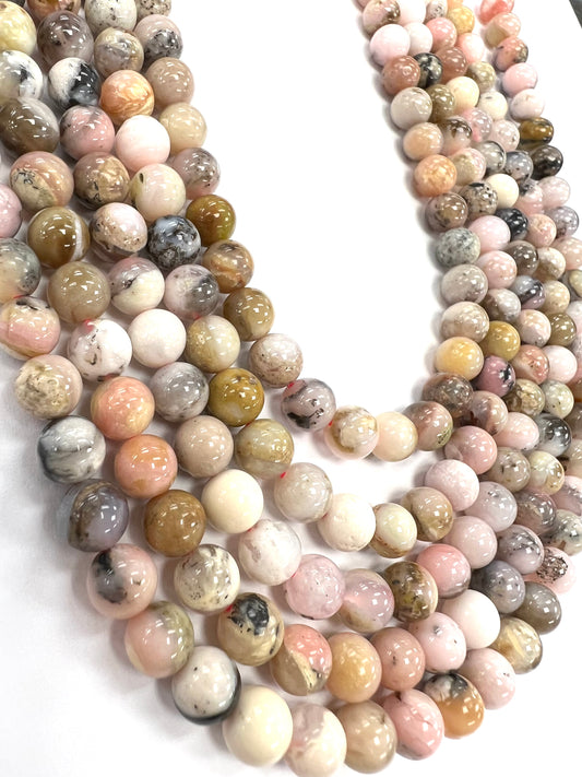 Peruvian Pink opal Natural Stone Beads