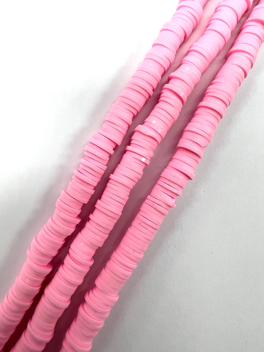 Baby Pink Heishi Polymerclay Beads