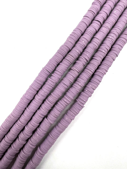 Mauve Heishi Polymerclay Beads