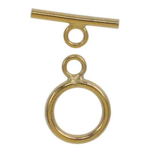 14K Gold Filled Round Shape Toggle