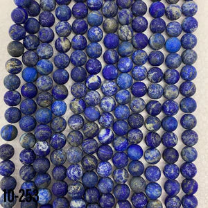 Matte Lapis Lazulie Natural Stone Beads