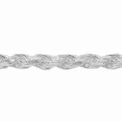 Sterling silver 1.2mm diamond cut rope chain, RB030