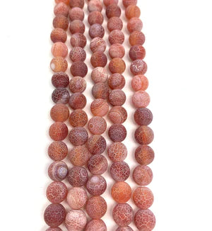 Red Efflorescene Agate 8mm Natural stone Beads