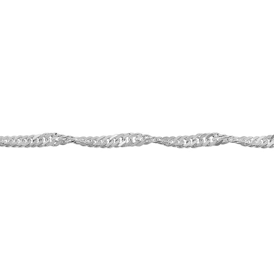 Sterling silver 1.7mm singapore chain, SP030