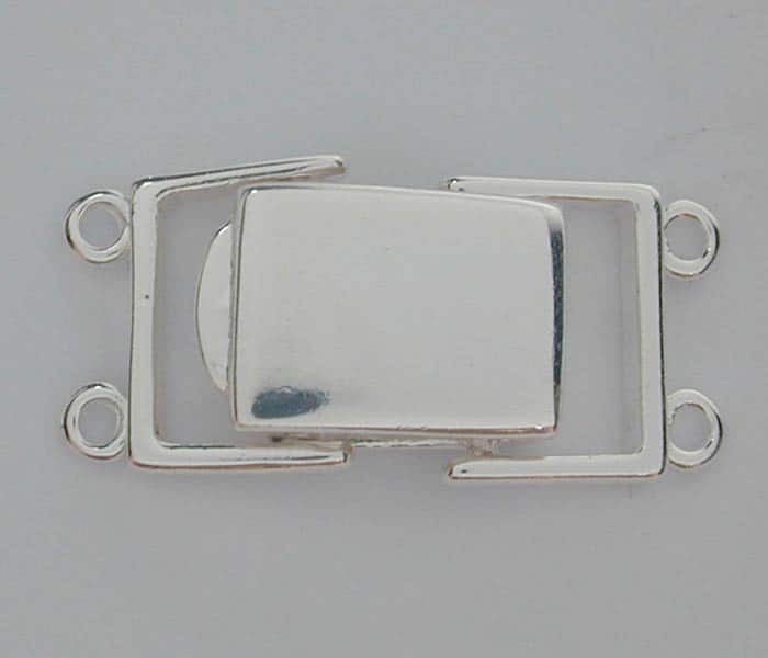 Sterling silver snap box clasp