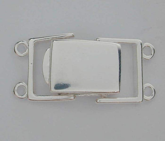 Sterling silver snap box clasp