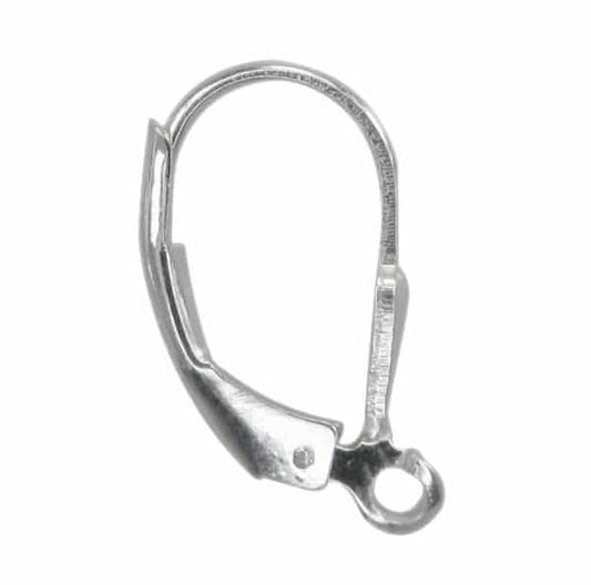 Sterling silver lever back ear component