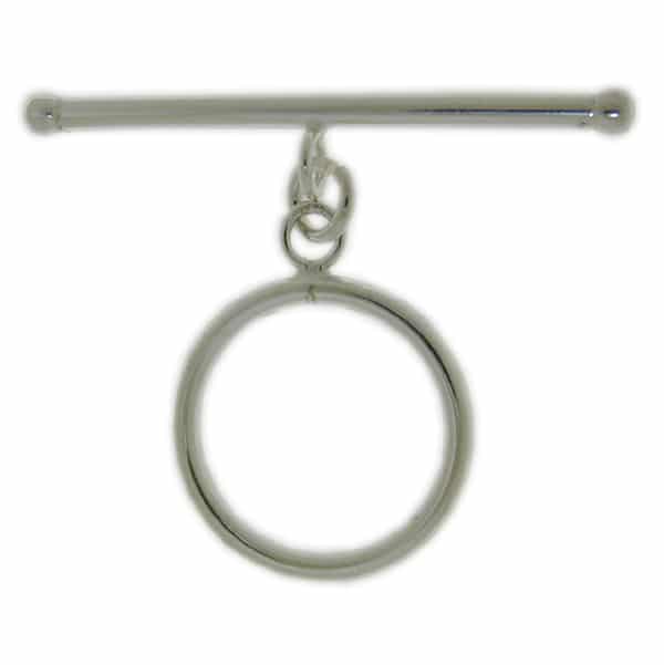 Sterling Silver plain toggle