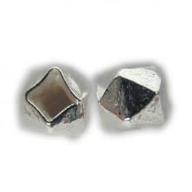 Sterling silver faceted cube bead spacer