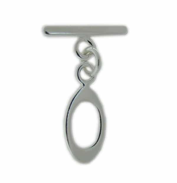 Sterling Silver Smooth plain toggle