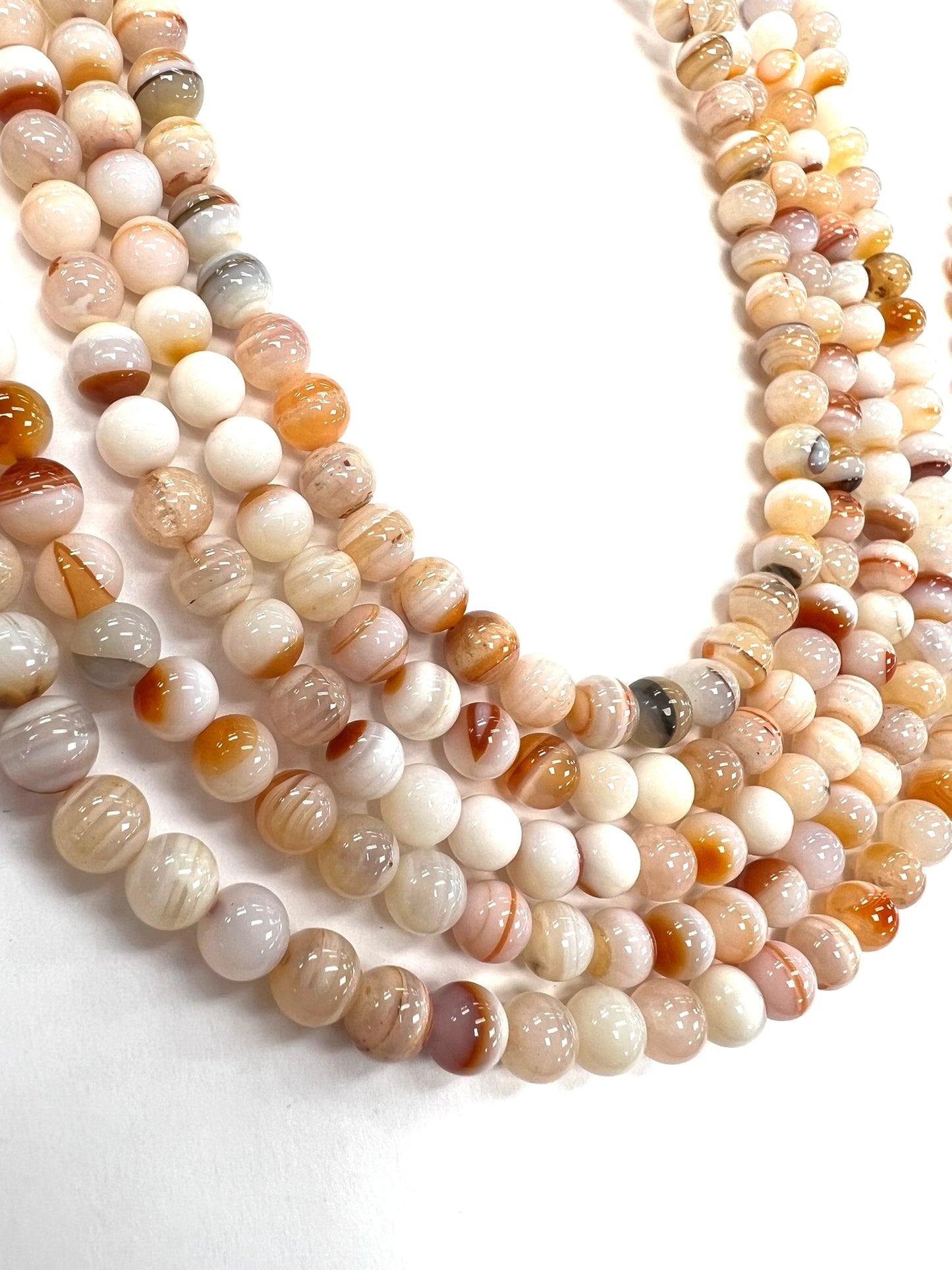 Carnelian Agate 6mm Natural Stone Beads