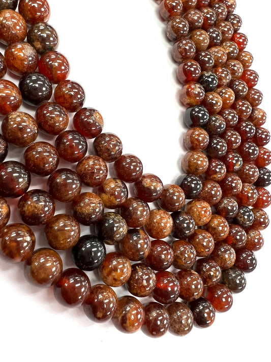 Orange Garnet Natural Stone Beads