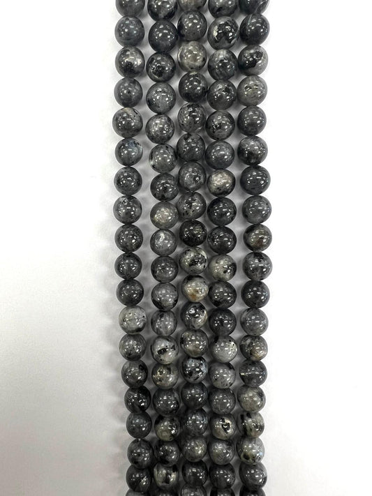 Larvakite Natural stone Beads 8mm