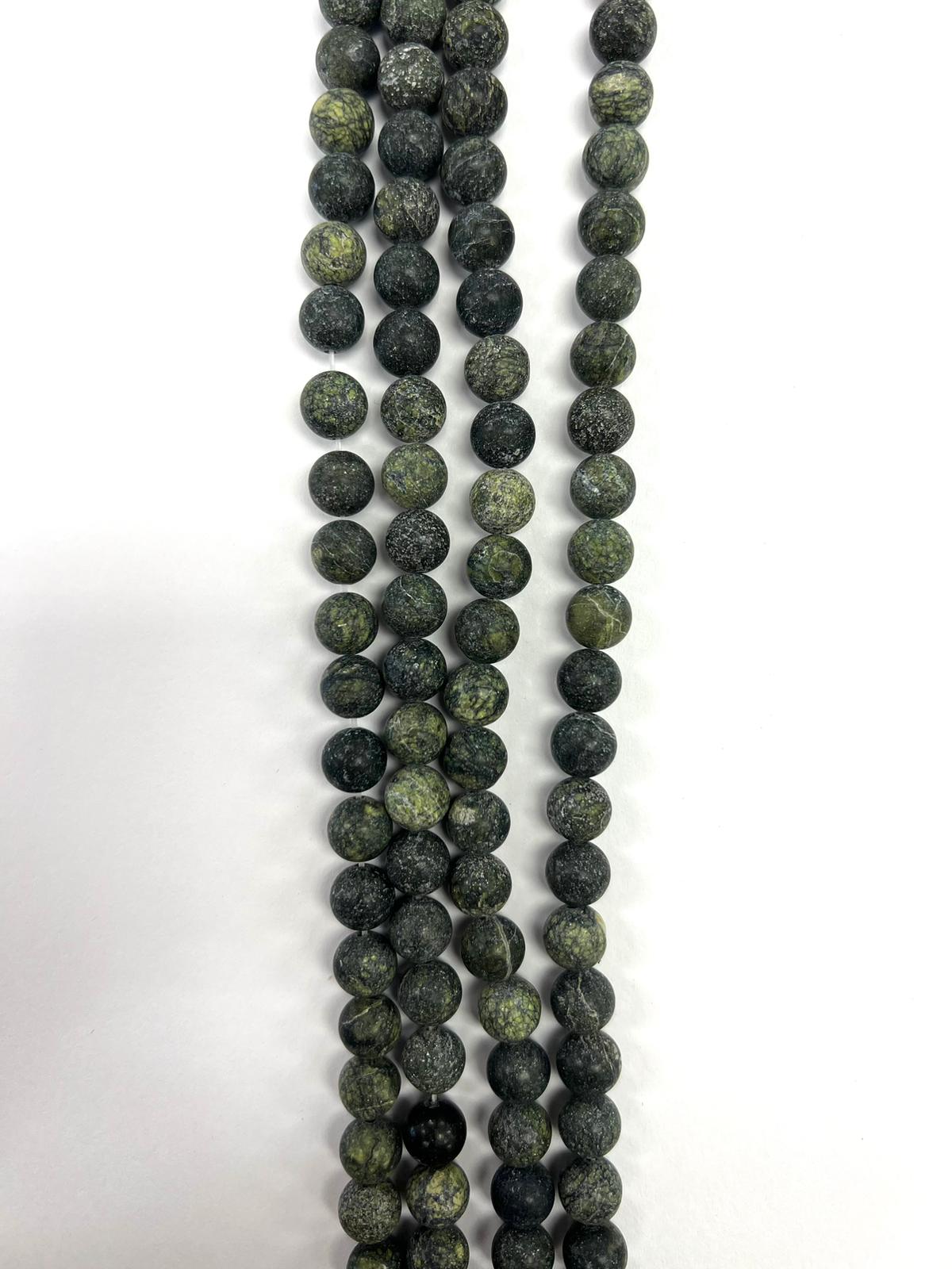 Serpentine 8mm Natural Stone Beads