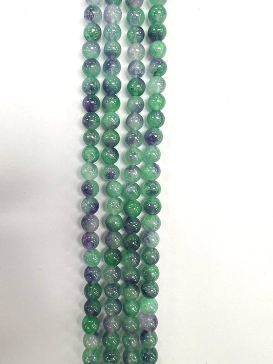 Fluoride Jade 8mm Natural Stone Beads